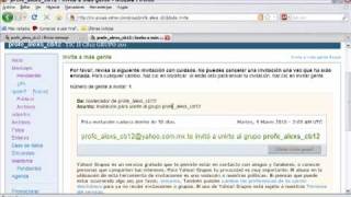 GRUPO DE TRABAJO EN YAHOO CONFIGURACION AVANZADA [upl. by Radie]