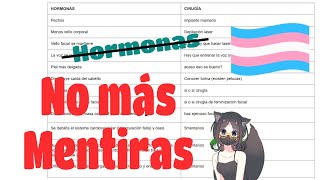 SOY ENFERMERA TRANSGENERO pero ESTOY EN CONTRA de la TERAPIA DE REEMPLAZO HORMONAL TRH [upl. by Neeruam194]