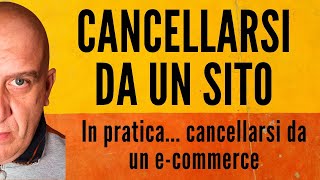 Come cancellarsi da un sito in 2 minuti [upl. by Ilime]