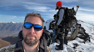 4 Days Bow Hunting Dall Sheep in Alaska  Late Season Hunt on Pioneer Peak in the Snow [upl. by Neerahs936]