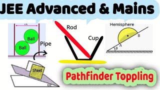 730 Toppling  JEE Adv  pathfinder physics toppling problems  spheres and long pipe toppling [upl. by Havens]