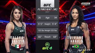 ALEXA GRASSO VS VIVIAN ARAUJO FULL FIGHT UFC FIGHT NIGHT 211 [upl. by Notgnilliw338]