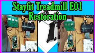 stayfit treadmill E01 problemNot running beltRestoration [upl. by Jamil]