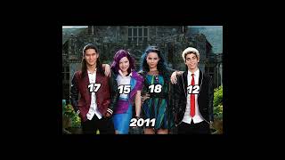 Descendants cast through the years fyp disney descendants shorts [upl. by Buchalter]