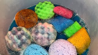 ASMR DIFFERENT SPONGES SQUEEZES • UNIVERSAL DETERGENT 5 L 🔹🔶🔷🔸 [upl. by Inafetse]