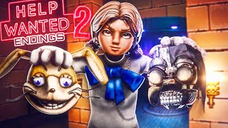 FNAF Ruin 2 CASSIE is NEW VANNY ALL Help Wanted 2 ENDINGS SECRETS amp EASTER EGGS [upl. by Meuse]