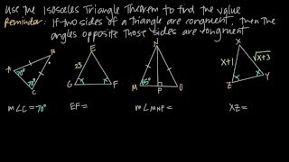 The isosceles triangle theorem is actually really simple KristaKingMath [upl. by Agee992]