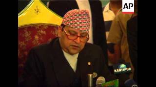 Deposed King talks to reporters says no plans to leave Nepal [upl. by Neellek248]