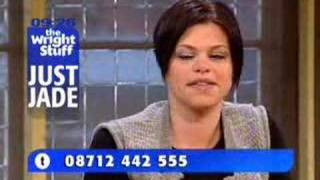 Jade Goody On The Wright Stuff Part 4 [upl. by Matias]