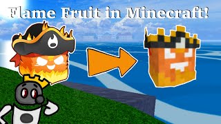 Making Flame Fruit in Minecraft Using Command Blocks Blox Fruits [upl. by Nylrak]