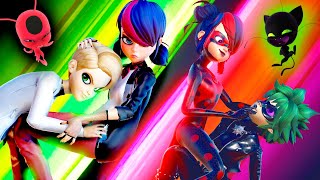 Miraculous Ladybug MULTIVERSE NEW Shadybug amp Claw Noir  DUETtransformations🐞🐱‍👤OFFICIAL DESIGNS [upl. by Kumler]