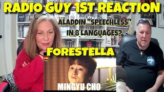 RADIO DJ FIRST FORESTELLA REACTION  Aladdin OST quotSpeechlessquot in 8 Languages Mingyu Cho reaction [upl. by Fillender]