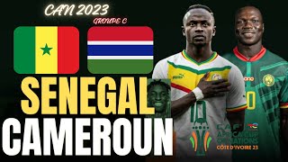 🔴LIVE SÉNÉGAL  CAMEROUN  ALLEZ 🇸🇳 POUR LA QUALIF 2ème JOURNÉE GROUPE B CAN CÔTE DIVOIRE 2024 [upl. by Jezebel]