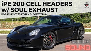 987 Cayman S  iPE 200 Cell Headers amp Soul CatBack Exhaust Quick Sounds [upl. by Hakim]