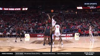 NCAAM 20240314 MWC Mens Basketball Quarterfinal  5 San Diego State vs 4 UNLV [upl. by Divadnoj]