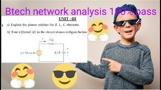 phasor relation for R LC elements amp problems in network analysis with telugu explanation [upl. by Mcarthur]