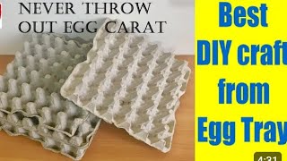 Egg tray decorations wall hanging Ideas💡 [upl. by Arraeis263]