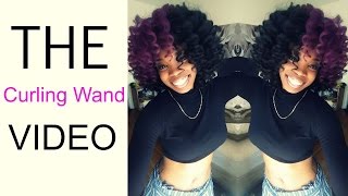 4C Natural Hair  The Wand Curls Tutorial [upl. by Lyall]