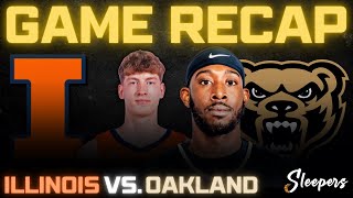 Illinois vs Oakland Full Game Recap [upl. by Neelrihs896]