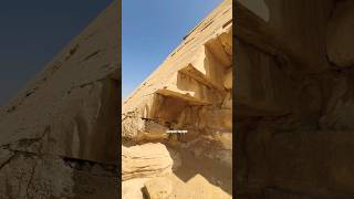 Closeup view of the “Bent” Pyramid’s Casing Blocks shorts egypt travel [upl. by Hamel]