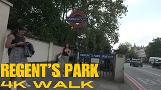 Exploring Regents Park 4k London Royal Park Walk  DJI Action 4  June 2024 [upl. by Ailic]