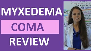 Myxedema Coma Nursing Pathophysiology NCLEX Hypothyroidism [upl. by Nail63]