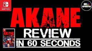 AKANE REVIEW Nintendo Switch in 60 Seconds [upl. by Joaquin]