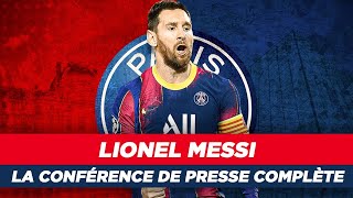 Lionel Messi  Sa première conférence de presse au PSG en intégralité [upl. by Tomas]