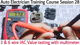 How to test IAC Valve with Multimeter An easy way to test Idle Air Control Valve Good or Bad [upl. by Skutchan]