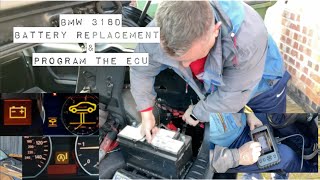 BMW 3 series 318d e91 Battery Replacement and reprogramming Same as 320 330 [upl. by Hester453]