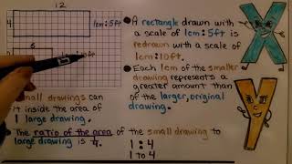 7th Grade Math 81c Drawing in Different Scales [upl. by Arrec]