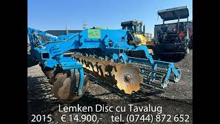 Lemken Disc cu Tavalug [upl. by Donata]