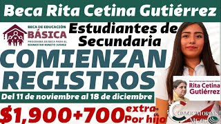 Beca Rita Cetina Inician Registros Para Estudiantes de Secundaria [upl. by Yeldoow]