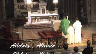 Messe de la trinité  Alleluia avec paroleswith lyrics 12 Oct 2014 [upl. by Oirasan]