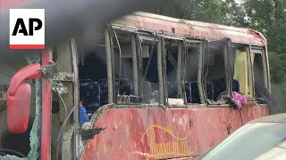 Mississippi bus crash kills 7 people and injures 37 [upl. by Anehta340]