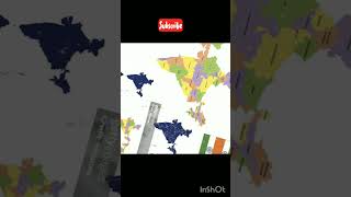 Indian map art from painting viralvideo shortvideo bindass colour painting 🤗🤗 [upl. by Lorne870]