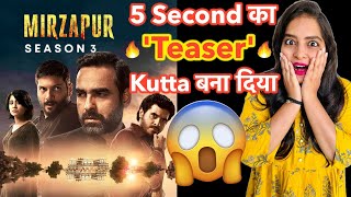 Mirzapur 3 Teaser REVIEW  Deeksha Sharma [upl. by Tabber]