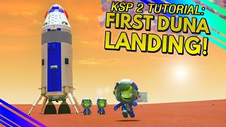 How to do your FIRST MISSION TO DUNA in KSP 2 No Docking Needed [upl. by Rossy]