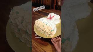 Flower bouquet cake design  cake design without fondant  rosettes  simple and easy cake design [upl. by Husha]