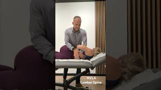 Crack Lumbar Spine  HVLA technique chiropractor osteopathy backpain backcrack [upl. by Sonia]