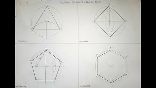 LÁMINA IV POLÍGONOS REGULARES DADO EL RADIO [upl. by Eadie]