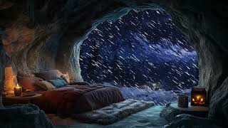 Relax In A Cozy Winter Cave 😴  Winter Ambience  No Ads during Video  3 hours [upl. by Eciryt507]