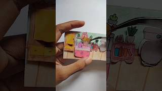 tutorial house book paper doll DIY papercraft shorts [upl. by Lyram995]