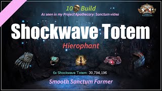 10 Div Cold Shockwave Totem Hierophant obliterates content at a fraction of its power  322 [upl. by Clementas]