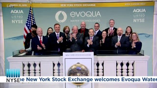 EVOQUA WATER TECHNOLOGIES NYSE AQUA RINGS THE NYSE CLOSING BELL [upl. by Shieh]