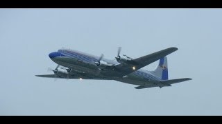 The Flying Bulls DC6 take off runway 28 at ZRH [upl. by Cullin]