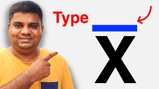 How to type X Bar In Word   x̅ Symbol [upl. by Ynnod]