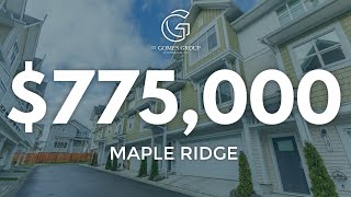 NEW LISTING 775000 Townhouse in Maple Ridge [upl. by Anitnegra703]