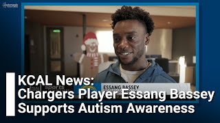 KCAL News Essang Bassey Supports Autism Awareness [upl. by Natale]