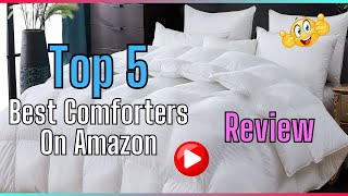 ✅ Top 5 Best Comforters On Amazon Review ✌️Buyers Guide [upl. by Anegal]